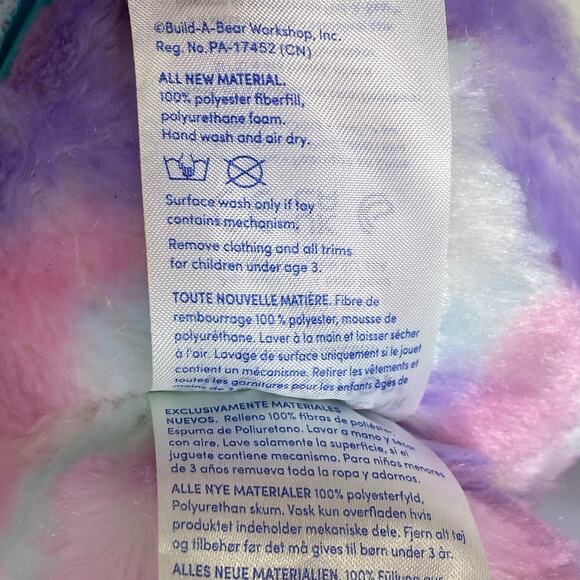 Build A Bear Pastel Swirl Kitty Blue Sequin Dress Music Trolls Wanna Have Fun - Picture 7 of 10
